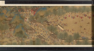 Spring Festival on the River by Qing Dynasty Chinese School